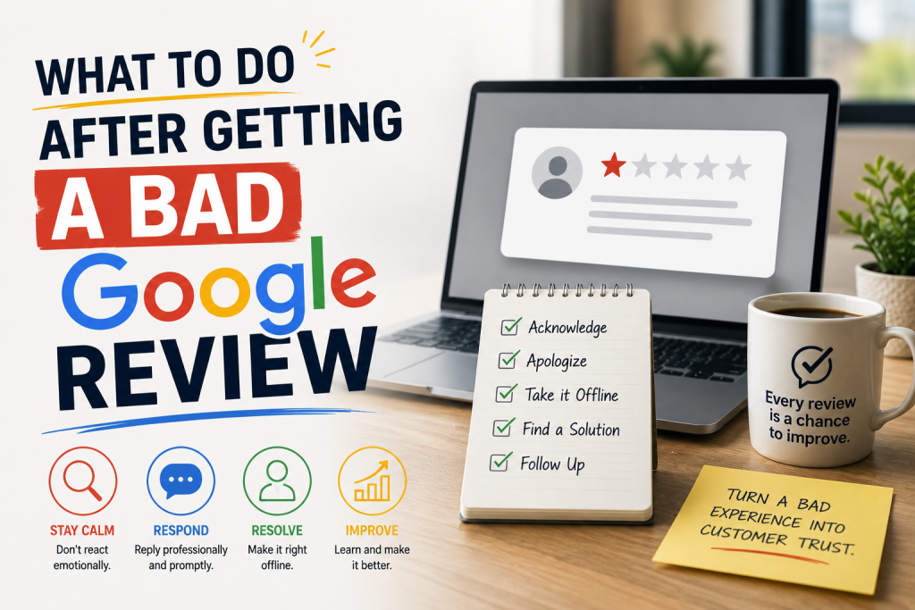 What to Do After Getting a Bad Google Review What to Do After Getting a Bad Google Review