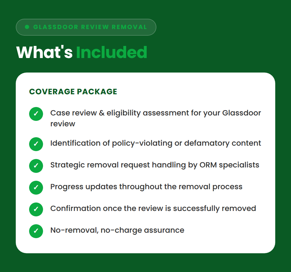glassdoor review removal glassdoor review removal